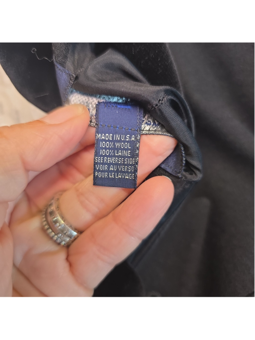 Ralph Lauren Royal Velvet Collar Crest Blazer Womens 100% Wool Double Breasted 8 - Picture 7 of 14